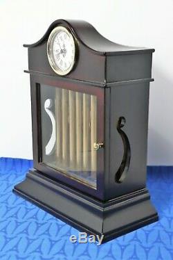 Mr. Christmas Grand Musical Chimes Mantle Clock 30 songs Tubular Bells Wood Case