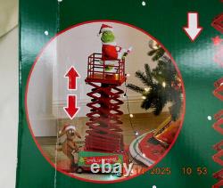 Mr. Christmas Grinch's Scissor Lift 50 inch Animated and Musical New in Box