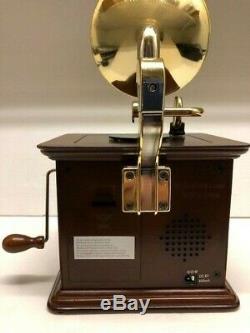 Mr. Christmas Harmonique Gramophone Turntable 12 Song Record Player Music Box