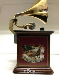 Mr. Christmas Harmonique Gramophone Turntable 12 Song Record Player Music Box