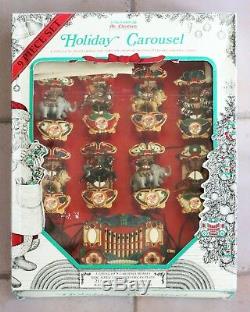 Mr Christmas Holiday 9 Pc. Animated Circus Carousel