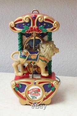 Mr Christmas Holiday 9 Pc. Animated Circus Carousel