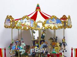 Mr Christmas Holiday Around The Carousel 30 Song Musical Merry Go Round IOB