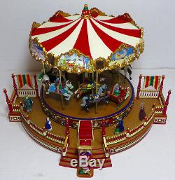 Mr Christmas Holiday Around The Carousel 30 Song Musical Merry Go Round IOB