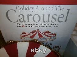Mr Christmas Holiday Around The Carousel Animated Musical MERRY GO ROUND