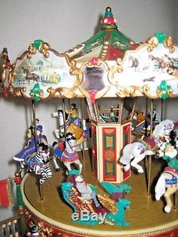 Mr Christmas Holiday Around The Carousel Musical Merry Go Round