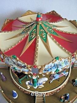 Mr Christmas Holiday Around The Carousel Musical Merry Go Round