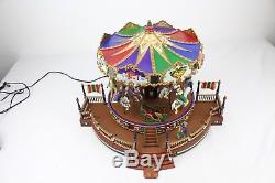 Mr Christmas Holiday Around The Carousel Plays 16 Songs Light Up and Turns