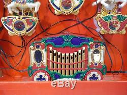 Mr Christmas Holiday Carousel 6 Horses & Circus Organ With 21 Carols Lighted