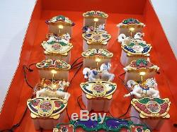 Mr Christmas Holiday Carousel 6 Horses & Circus Organ With 21 Carols Lighted