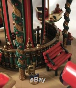 Mr Christmas Holiday Fair Swing Ride Carousel with Music & Motion IN BOX