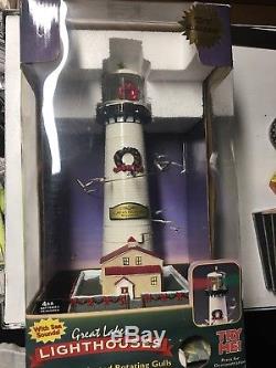 Mr. Christmas Holiday Lighthouse Door County Cana Working Lights And Sounds