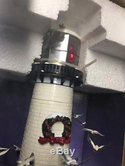 Mr. Christmas Holiday Lighthouse Door County Cana Working Lights And Sounds