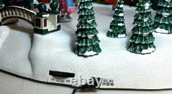 Mr Christmas Holiday Skaters Animated Musical Victorian Ice Rink TESTED