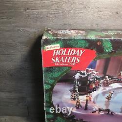 Mr Christmas Holiday Skaters Victorian Ice Skating Musical Scene 1995