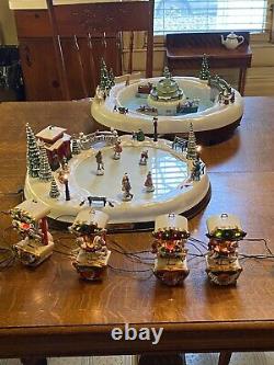 Mr. Christmas Holiday Skaters, Winter Wonderland And Holiday Carousel Lot