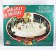 Mr Christmas Holiday In Motion Animated Ice Skating Ring Excellent Complete Box