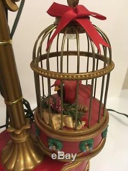 Mr Christmas Lighted Holiday Song Birds Birds Move Music Box