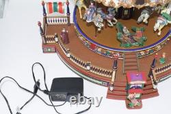 Mr Christmas M93693 Marquee Carousel w Boardwalk Musical Animated Vintage