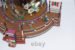 Mr Christmas M93693 Marquee Carousel w Boardwalk Musical Animated Vintage