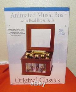 Mr. Christmas MUSIC BOX ANIMATED CONCERTINA WITH BRASS BELL MIB