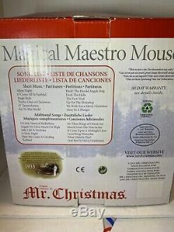 Mr Christmas Magical Maestro Mouse 2013 Animated Musical