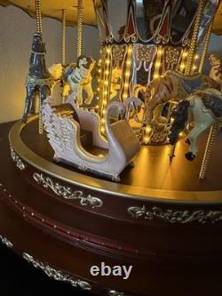 Mr. Christmas Marque Deluxe Carousel Animated Musical 40 Songs Beauty Mr. Christmas Marque Deluxe Carousel Animated Musical 40 Songs Beauty