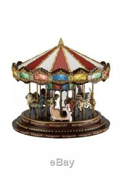 Mr Christmas Marquee Deluxe Animated Musical Lighted Carousel Motionette
