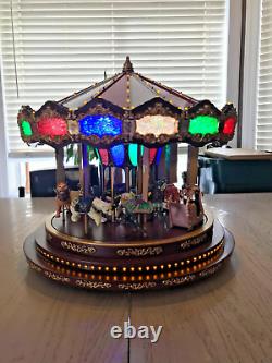 Mr. Christmas Marquee Deluxe Carousel 40 Songs Holiday Xmas LED Light Open Box