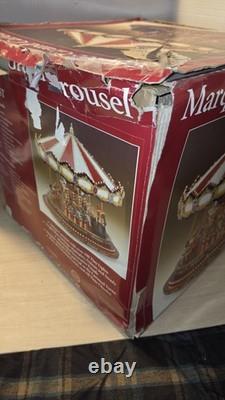 Mr. Christmas Marquee Deluxe Carousel LRG 100 Lights 40 Songs EUC Tested Works