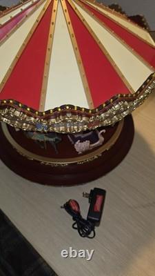 Mr. Christmas Marquee Deluxe Carousel LRG 100 Lights 40 Songs EUC Tested Works