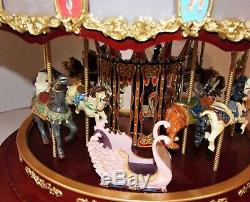 Mr. Christmas Marquee Grand Carousel 16D Animated 40 Songs Ex working condition