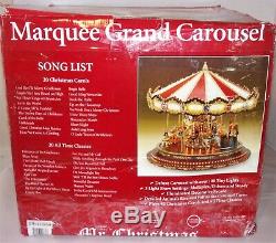 Mr. Christmas Marquee Grand Carousel 16D Animated 40 Songs Ex working condition