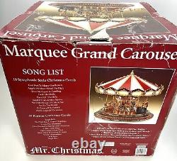 Mr. Christmas Marquee Grand Carousel Lights/Music VIDEO IN DESCRIPTION