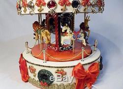 Mr. Christmas Merry Go Round Holiday Carousel Lights & Music Carols