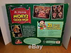 Mr Christmas Mickey's Clock Shop Animated Lighted Musical