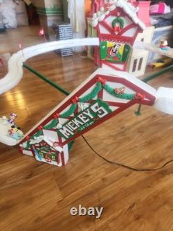 Mr. Christmas Mickey's Ski Slope Animated Set for Tree 1993 Complete Works