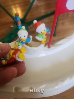 Mr. Christmas Mickey's Ski Slope Animated Set for Tree 1993 Complete Works