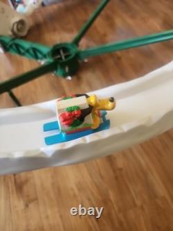 Mr. Christmas Mickey's Ski Slope Animated Set for Tree 1993 Complete Works