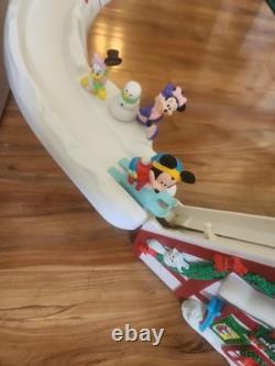 Mr. Christmas Mickey's Ski Slope Animated Set for Tree 1993 Complete Works