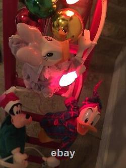 Mr Christmas Mickey's Tree Trimmers 1993 Original Box MINNIE DONALD PLUTO GOOFY