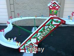 Mr Christmas Mickeys Ski Slope Lodge 1993 Holiday Tree Decor Mechanical Lift