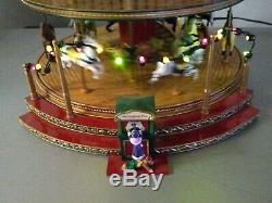 Mr. Christmas Musical Animated Double Decker Carousel