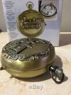 Mr. Christmas Musical Animated Train Pocket Watch 2005 Collectible Pocketwatch