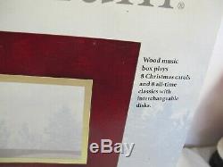 Mr Christmas Musical Bell Symphonium Wood Music Box 16 Disc In Box