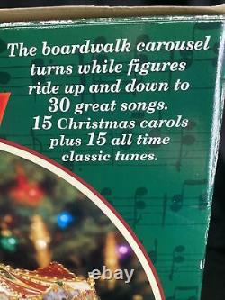 Mr Christmas Musical Holiday Around the Carousel Boardwalk 30 songs 100%