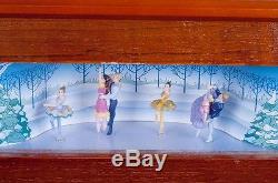 Mr Christmas Musical Melodium Music Box Animated Ballet Dancers SEE VIDEO