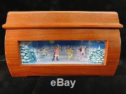 Mr Christmas Musical Melodium Music Box Ballet Dancers Animated 10 Drum Rolls