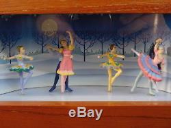 Mr Christmas Musical Melodium Music Box Ballet Dancers Animated 10 Drum Rolls