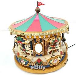 Mr Christmas Musical Merry Go Round 42 Songs Animated Musical Carousel Video